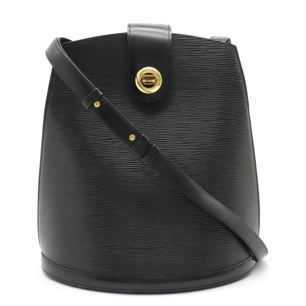 Louis Vuitton Epi Cluny Shoulder Bag Hobo Leather Noir Black